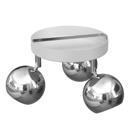 Точечный светильник COMET 3xGU10/8W/230V белая/блестящий хром