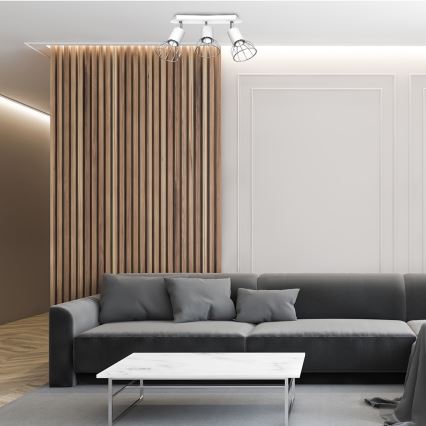 Точечный светильник DANTE 3xGU10/25W/230V белый/блестящий хром