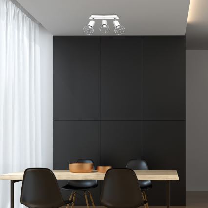 Точечный светильник DANTE 3xGU10/25W/230V белый/блестящий хром