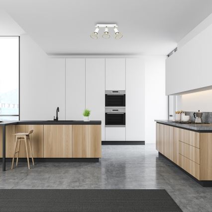 Точечный светильник DANTE 3xGU10/25W/230V белый/золотой