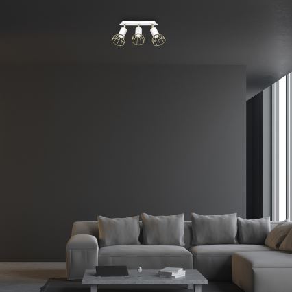 Точечный светильник DANTE 3xGU10/25W/230V белый/золотой