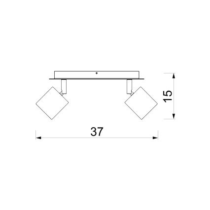 Точечный светильник DEMIA 2xGU10/8W/230V бежевый