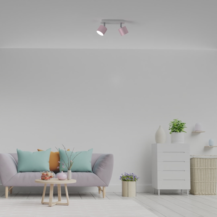 Точечный светильник DIXIE 2xGX53/11W/230V розовый