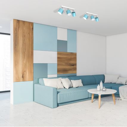 Точечный светильник DIXIE 3xGX53/11W/230V голубой