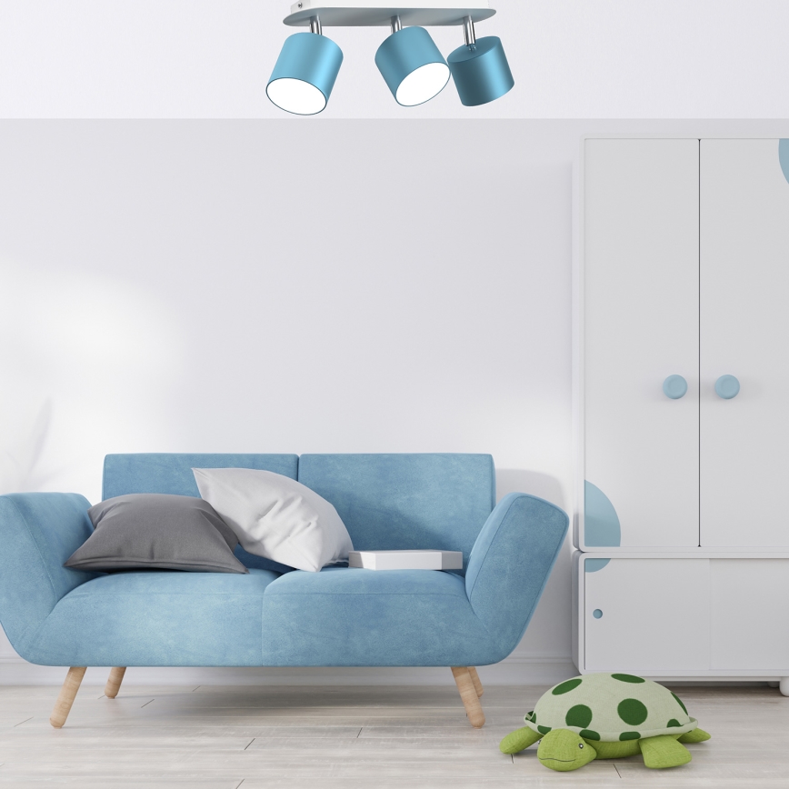 Точечный светильник DIXIE 3xGX53/11W/230V голубой