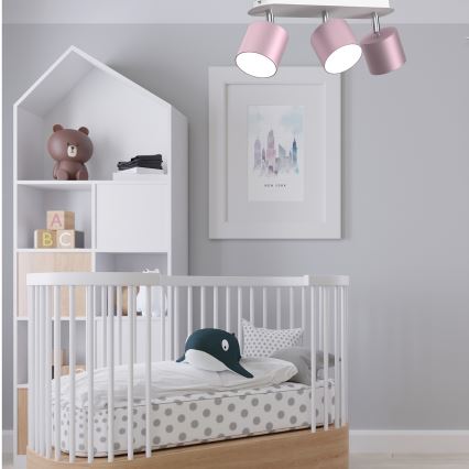 Точечный светильник DIXIE 3xGX53/11W/230V розовый