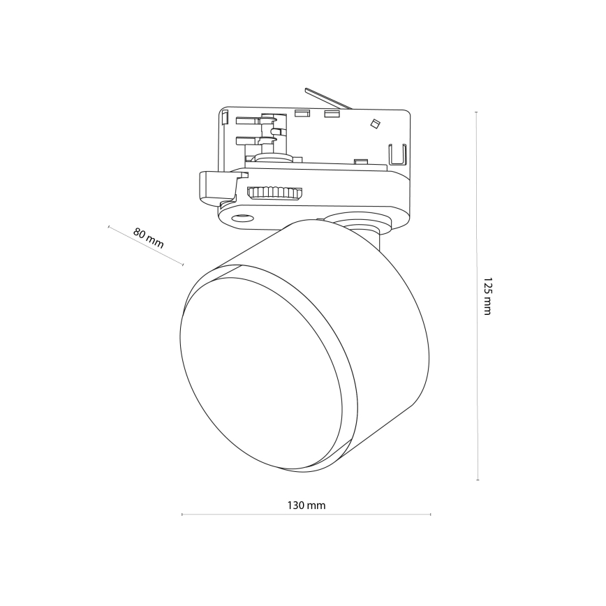 Точечный светильник для 3-фазной трековой системы TRACER 1xGX53/11W/230V белый