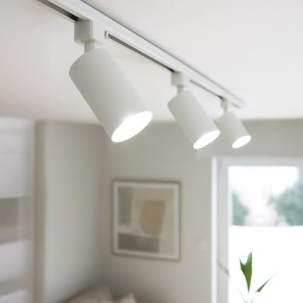 Точечный светильник для однофазной трековой системы TIGER 1xGU10/10W/230V белый