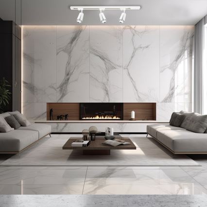 Точечный светильник для трековой системы FLOWER 1xGU10/8W/230V белый