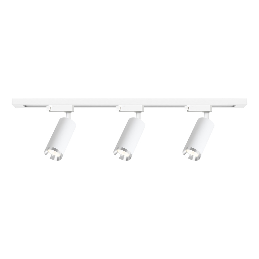 Точечный светильник для трековой системы MICA 3xGU10/10W/230V белый/матовый хром