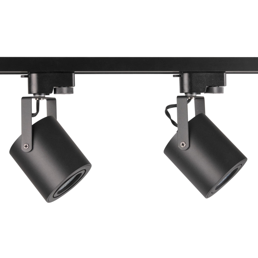 Точечный светильник для трековой системы MINOR 3xGU10/10W/230V + 1 м трековая система черный