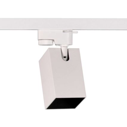 Точечный светильник для трековой системы SQUARE 3xGU10/10W/230V + 1 м трековая система система белый