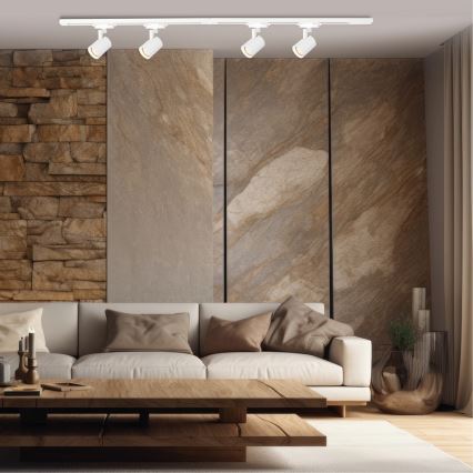 Точечный светильник для трековой системы VOLF 4xGU10/10W/230V белый