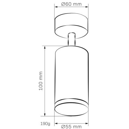 Точечный светильник для ванной комнаты TURYN 1xGU10/10W/230V IP44 белый