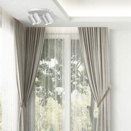 Точечный светильник для ванной комнаты TURYN 4xGU10/10W/230V IP44 белый