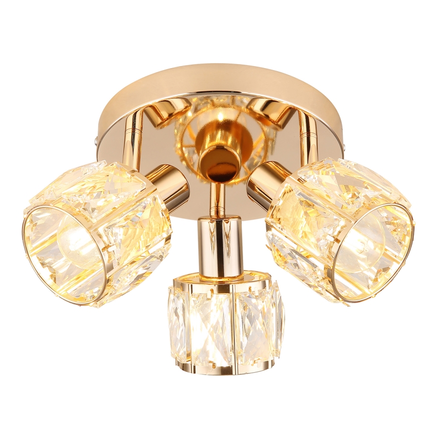 Точечный светильник DUBAI 3xE14/40W/230V диаметр 36 см розовое золото