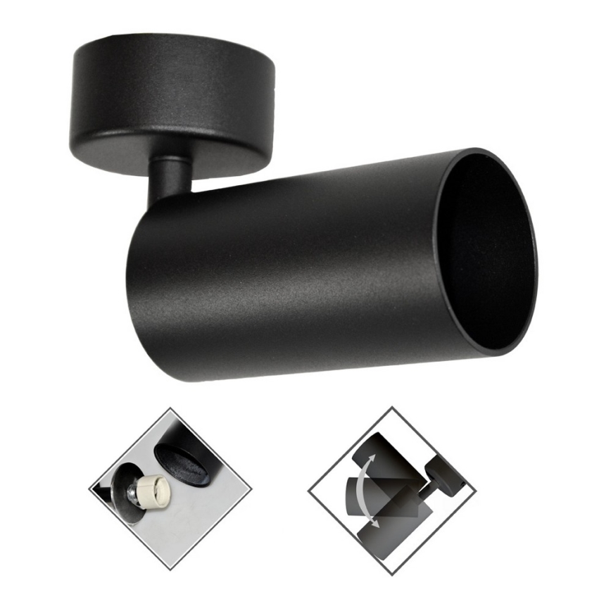 Точечный светильник FARGO 1xGU10/30W/230V черный