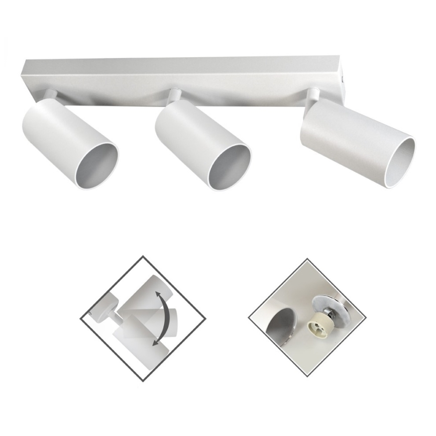 Точечный светильник FARGO 3xGU10/30W/230V белый