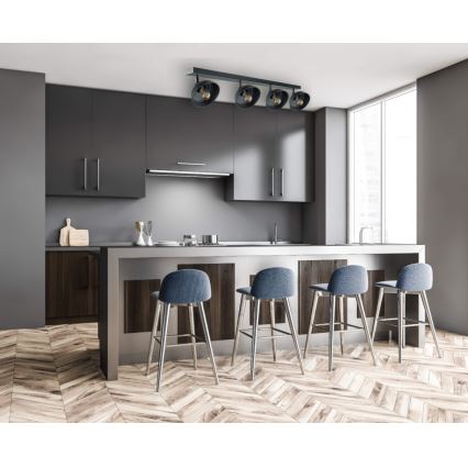 Точечный светильник FAUN 4xE27/60W/230V черный