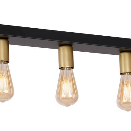 Точечный светильник FILO 5xE27/60W/230V черный/золотистый