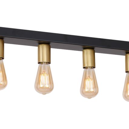 Точечный светильник FILO 7xE27/60W/230V черный/золотистый