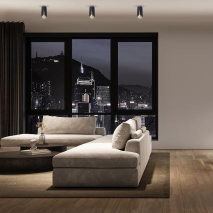 Точечный светильник FLOWER 1xGU10/8W/230V черный