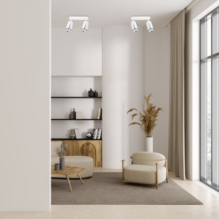 Точечный светильник FLOWER 2xGU10/8W/230V белый