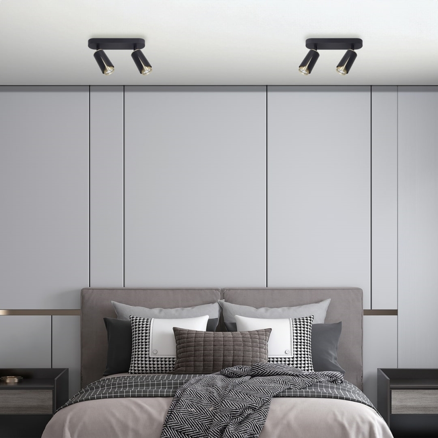 Точечный светильник FLOWER 2xGU10/8W/230V черный