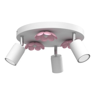 Точечный светильник FLOWER 3xGU10/8W/230V белая