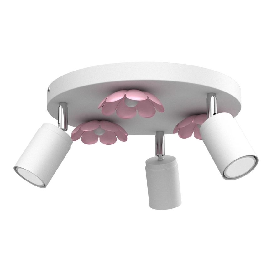 Точечный светильник FLOWER 3xGU10/8W/230V белая