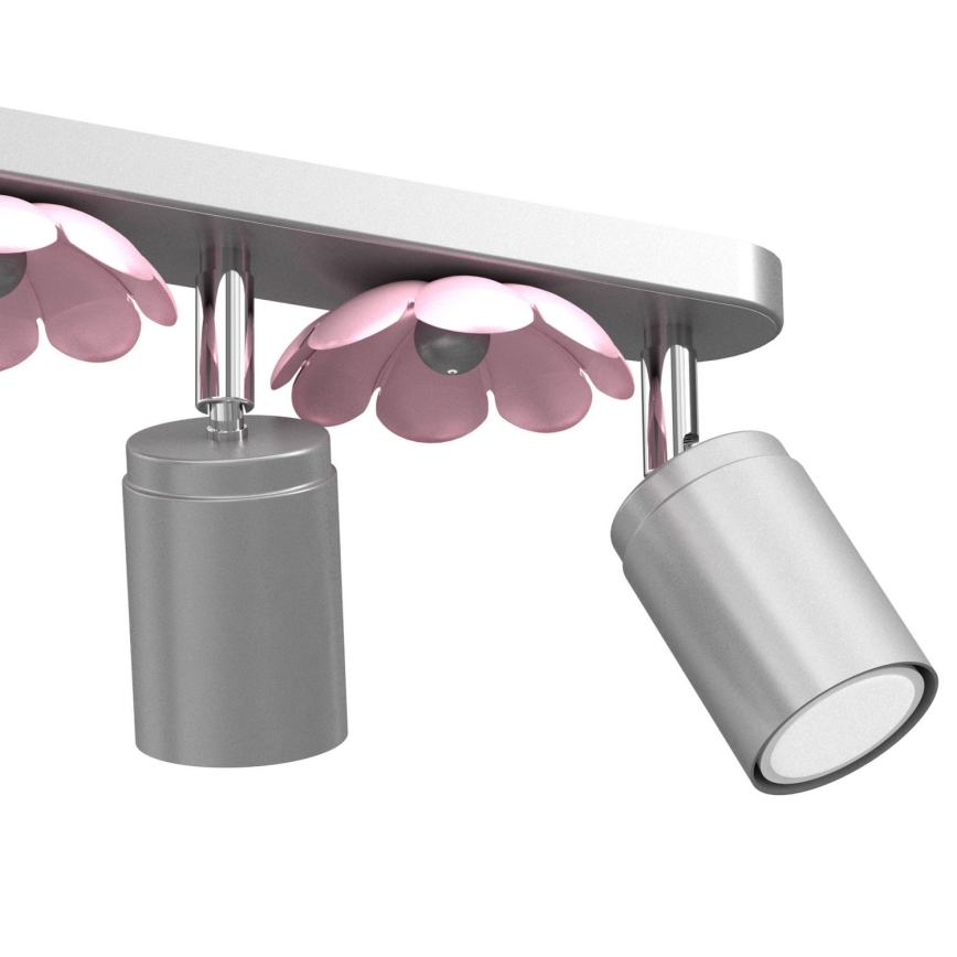 Точечный светильник FLOWER 3xGU10/8W/230V матовый хром