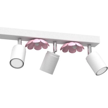 Точечный светильник FLOWER 6xGU10/8W/230V белая