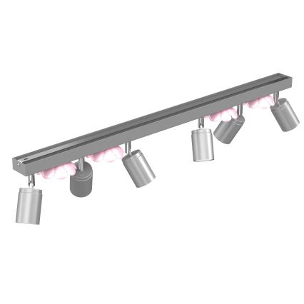 Точечный светильник FLOWER 6xGU10/8W/230V матовый хром