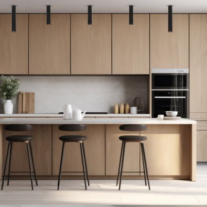 Точечный светильник GENESIS 1xGU10/8W/230V 30 см черный