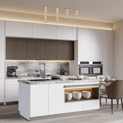 Точечный светильник GENESIS 1xGU10/8W/230V 40 см золотистый