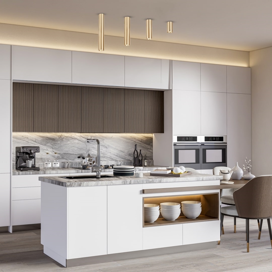 Точечный светильник GENESIS 1xGU10/8W/230V 40 см золотистый