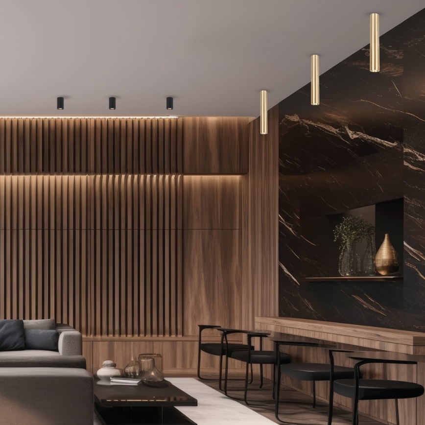 Точечный светильник GENESIS 1xGU10/8W/230V 40 см золотистый