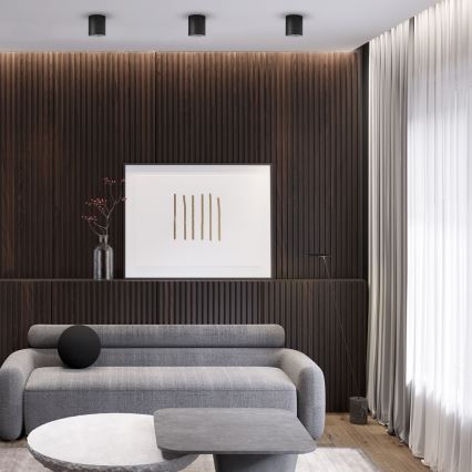 Точечный светильник GEORGE 1xE27/60W/230V диаметр 11 см черный