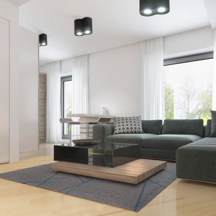 Точечный светильник HADAR 2xGU10/10W/230V черный