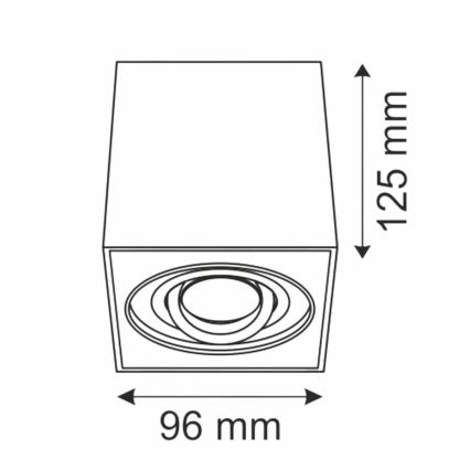 Точечный светильник HADAR Q1 1xGU10/10W/230V черный