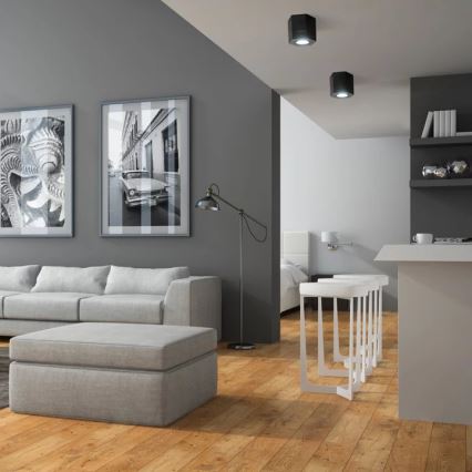 Точечный светильник HEXAGON 1xGU10/10W/230V черный