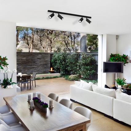 Точечный светильник HUDSON 4xGU10/8W/230V черный