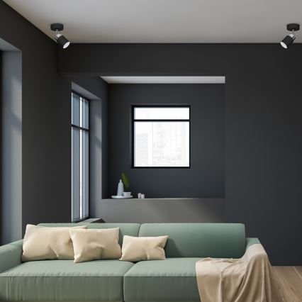 Точечный светильник JOKER 1xGU10/25W/230V черный/глянцевый хром