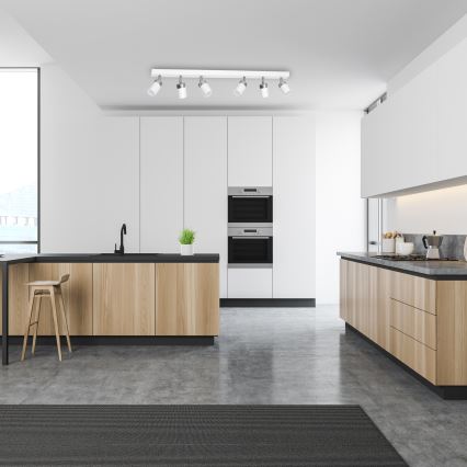 Точечный светильник JOKER 6xGU10/25W/230V, белый/полированный хром