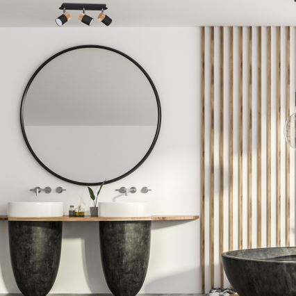 Точечный светильник JOKER BLACK WOOD 3xGU10/8W/230V