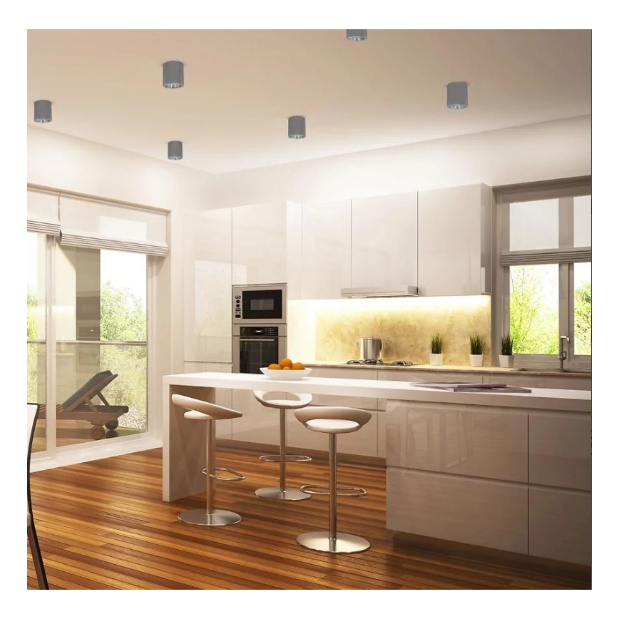 Точечный светильник JUPITER 1xE27/20W/230V диаметр 13 см серый