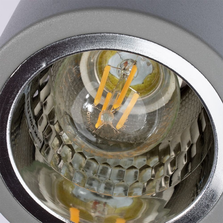 Точечный светильник JUPITER 1xE27/20W/230V диаметр 9,8 см серый