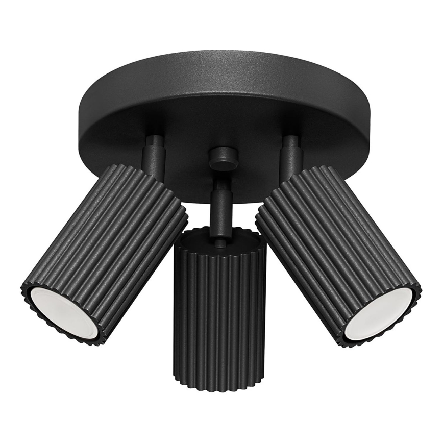 Точечный светильник KARBON 3xGU10/10W/230V черный