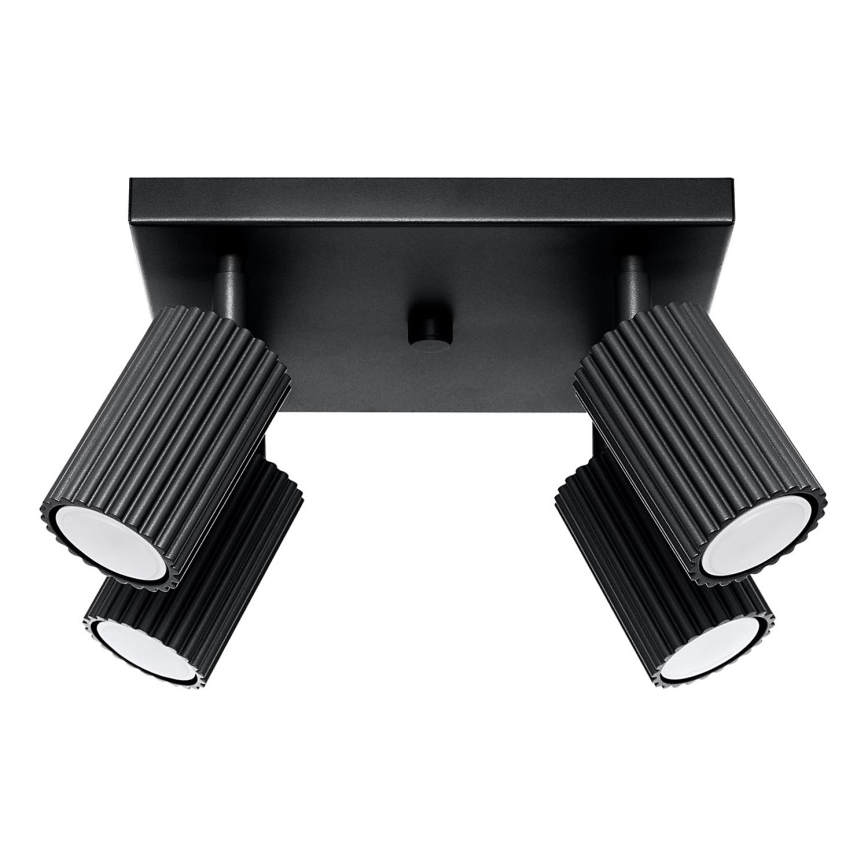 Точечный светильник KARBON 4xGU10/10W/230V черный