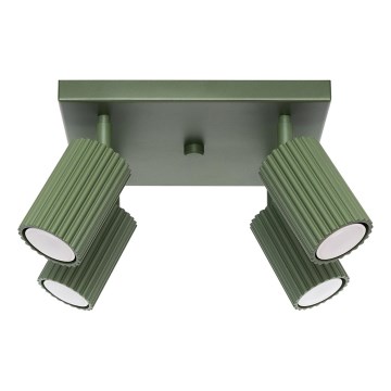 Точечный светильник KARBON 4xGU10/10W/230V зеленый
